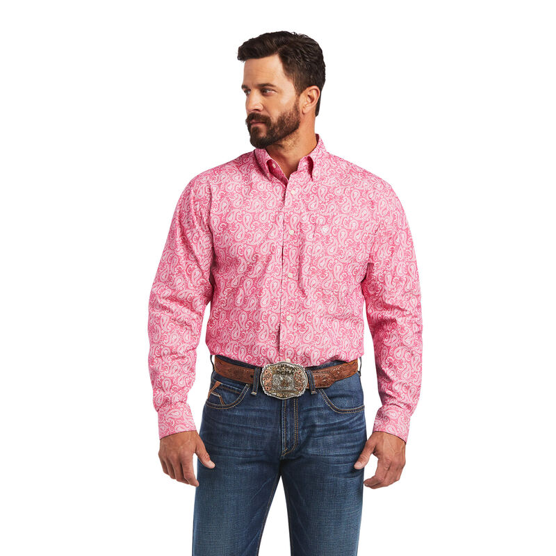 Ariat Hemden Herren - Mark Classic Fit Rosa ( RDGFX-6549 )